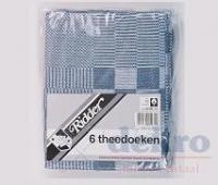 THEEDOEK KATOEN 65x65 cm BLOK ROOD